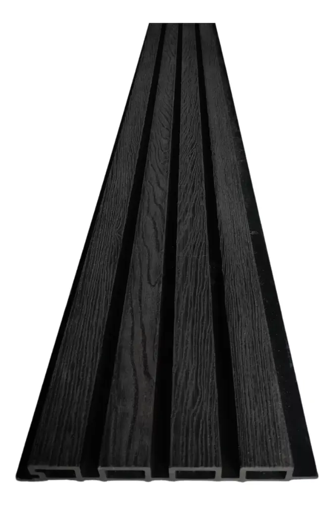 [LA02] Lamina 145X16 Madera Artificial WPC  (Negro)