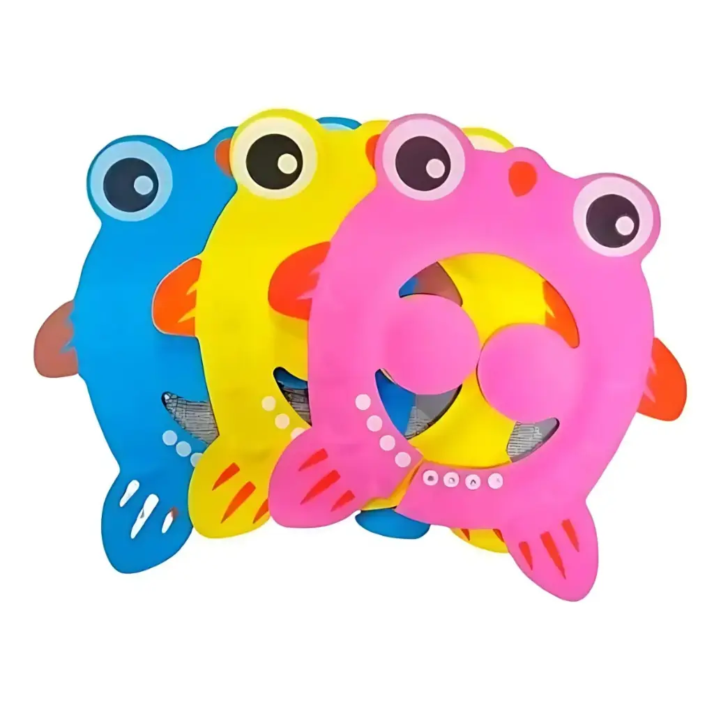 [GD03] Gorro De Ducha Para Baño Bebe Niño Y Niña- Protección Ojos   (Amarillo)