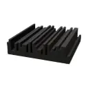 Espuma Acustica Lineal Negra de 30x30x5 cm