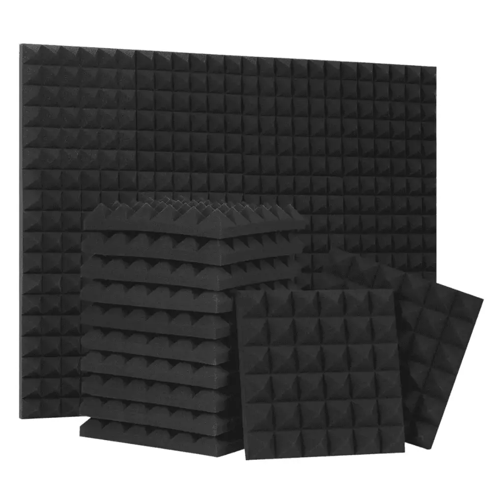 [EADM01] Espuma Acústica Tipo Diamante Negra de 30x30x5 cm