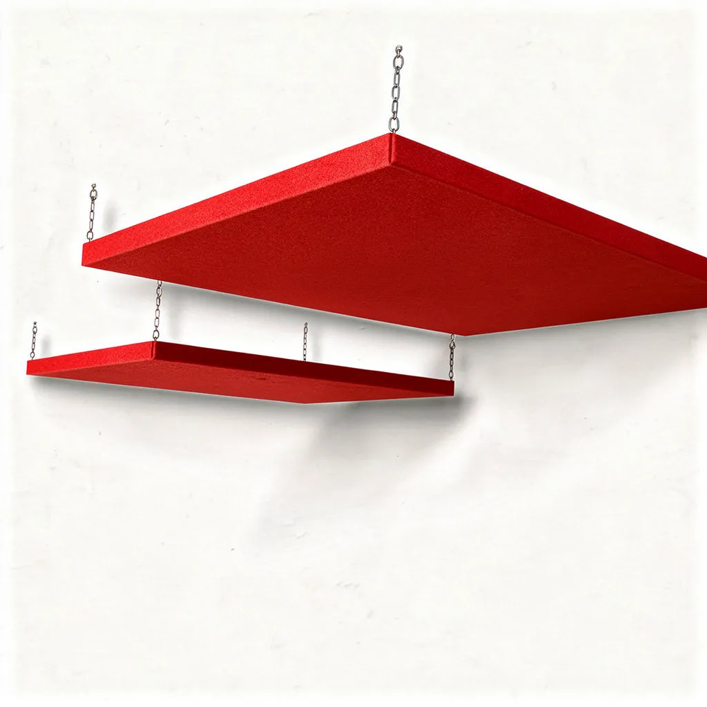 Panel Acústico T1 Para Techo de 128x80x6 cm (Kit)
