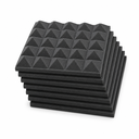Espuma Acústica Tipo Diamante Negra (Kit)